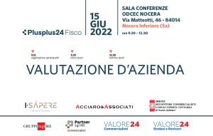 Evento ODCEC: Webinar Plusplus24 Fisco Valutazione d’Azienda